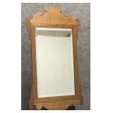 Antique Chippendale Beveled Wall Mirror