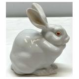 Sitting White Herend Bunny