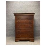 Vintage Broyhill Cherry Five Drawer Chest