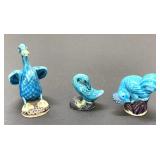 Vintage Chinese Turquoise Glazed Figurine