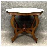 Victorian Oak Base on Castors Center Table