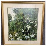 Dogwood and Pine Print by Janice