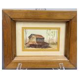 Old Tobacco Curing Barn Artist Signed