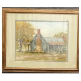 The Farmhouse Watercolor by  Prudence Heckman