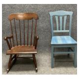 Two Vintage Childrenï¿½s Chairs