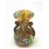 Millefiori Murano Satin Flower Vase
