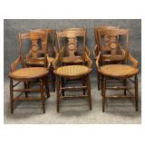Six Antique Victorian Walnut Chair