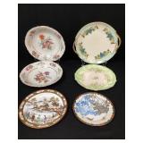 Two Bavarian Bowls and Four Plates