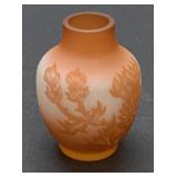 1914 French Art Glass Vase Signed