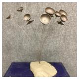 MCM Brutalist Sculpture Garden Decor
