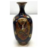 Japanese Cloisonnï¿½ Vase, Dragons and Birds
