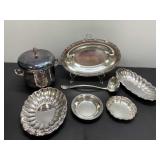 Seven Silverplate Serving Pieces