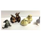 Goebel Rabbits, Kitten, Chicks and Bird