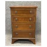 Antique Mahogany Inlaid Four Drawer Chest