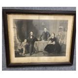 HIstoric Framed Print of Lincoln and His Family