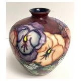 Moorcroft Pansy Earthenware Vase