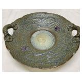 Unusual Pottery Bowl with Applied Handles