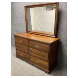 Vintage Link Taylor Cherry Six Drawer Dresser
