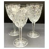 Three Baccarat Lagny Wine Stems