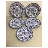 Five Japanese Kato Shubie Seton Plates
