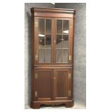 # 2 - Vintage Craftique Mahogany Corner Cabinet