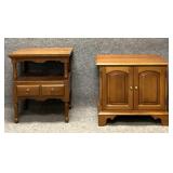 Two Cherry End Tables / Night Stands
