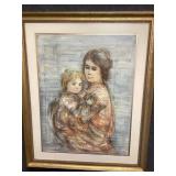 Edna Hibel Stephanie and Child Print