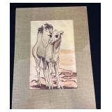 D King Camel Pen and Ink Drawing