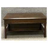 Vintage Walnut Chippendale Coffee Table