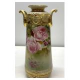 Hand Painted Nippon Vase with Jewels