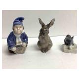 Royal Copenhagen Drummer, Rabbit, Mouse
