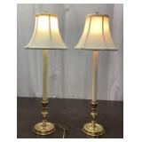 Pair of Candlestick Buffet Lamps