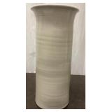 White Glazed Pottery Vase