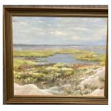 Oil on Canvas Original Marsh Scene By BW Wells