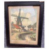 Vintage Windmill Print