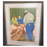 Mending Nets:Northester By Claude Howell