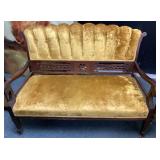 Victorian Velvet Love Seat