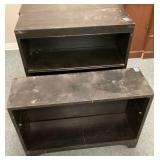 Three Black Shelves