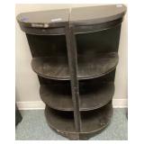 Two Black Corner Shelves