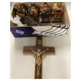 Cross and Wood Figures
