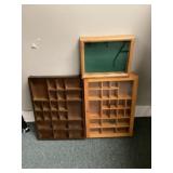 Three Display Boxes