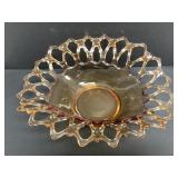 Westmoreland Amber Golden Sunset Glass Bowl