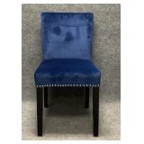 Blue Velvet Side/Accent Chair