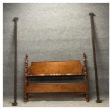 Vintage Mahogany Full Poster Bed