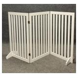 Three Panel Folding Screen with Feet