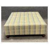 Large Multi Colored Tufted Ottoman