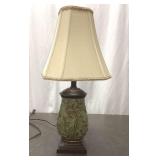 Crackled Green Table Lamp