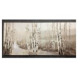 Birch Trees in Winter Print on Canvas