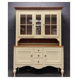 Two Piece Ethan Allen China Cabinet
