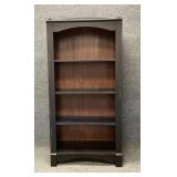 Black/Brown Laminate Bookcase